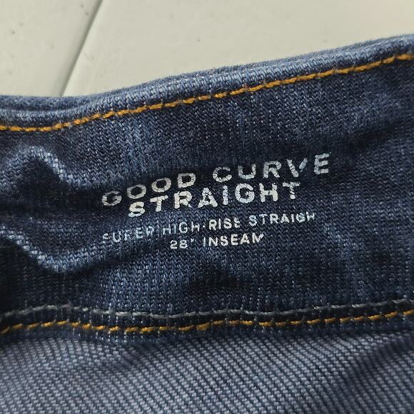 Good American good curve straigth denim 6/28 blue womens 6943 - Picture 9 of 11